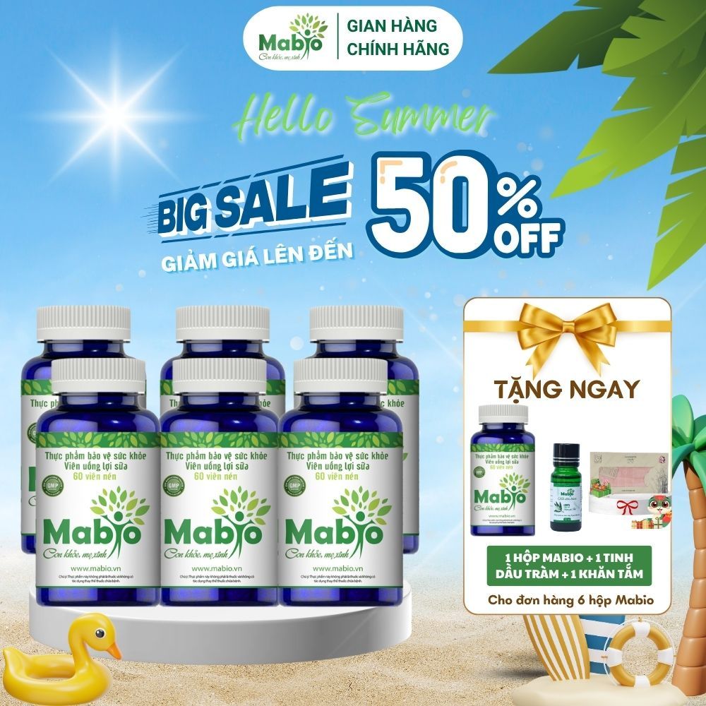 Mabio Lợi Sữa Dành Cho Các Mẹ Sau Sinh Bị Mất Sữa Ít Sữa Combo 6 Hộp ...