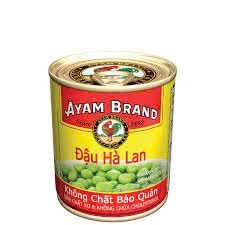 Đậu Hà Lan Ayam Brand – Lon 230g – Xanh Mướt Tự Nhiên, Giòn Ngọt (date 16/10/26)