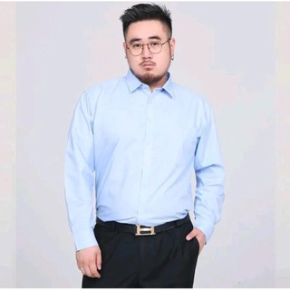 Áo sơ mi nam Big Size dài tay có túi, chất vải lụa mềm co dãn nhẹ, size lớn 100kg