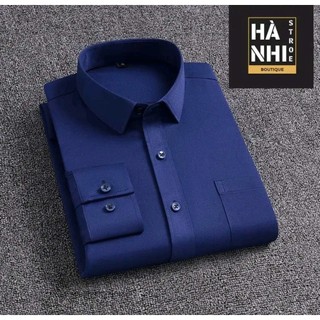 Áo sơ mi nam Big Size dài tay có túi, chất vải lụa mềm co dãn nhẹ, size lớn 100kg