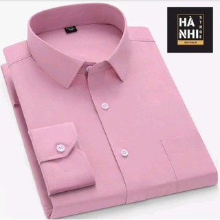 Áo sơ mi nam Big Size dài tay có túi, chất vải lụa mềm co dãn nhẹ, size lớn 100kg