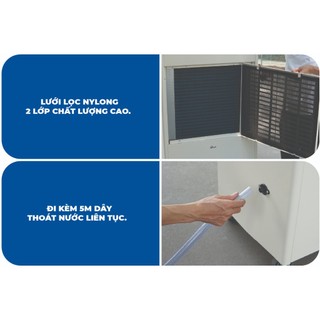 Máy hút ẩm công nghiệp FUJIE ETD7S –Kết hợp sấy và hút ẩm trong môi trường nhiệt độ cao lên đến 60°C