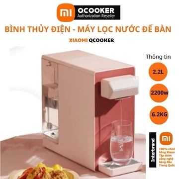 Bình thủy điện máy lọc nước để bàn Xiaomi Qcooker CS_JY100, công nghệ lọc RO, đung nóng nhanh chỉ 3 giây