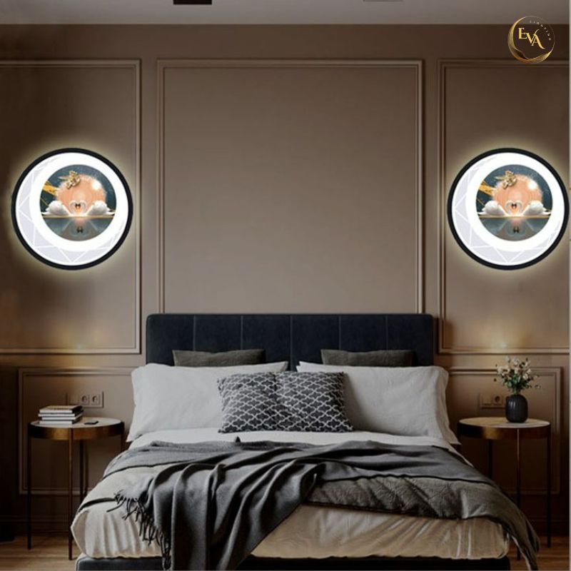 Đèn tường LED hiện đại EVA 3 chế độ ánh sáng decor phòng khách, phòng ngủ, cầu thang bảo hành 12 tháng