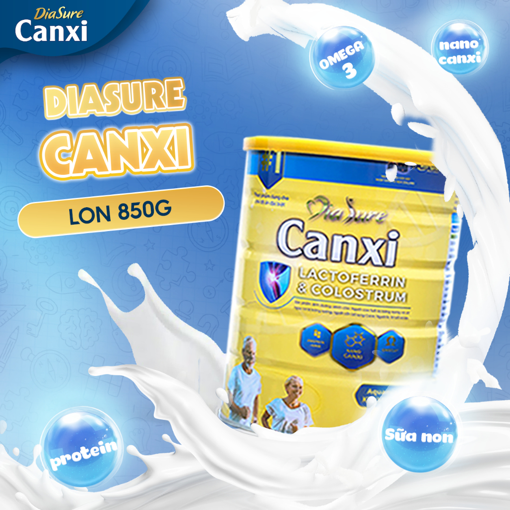 Ảnh Diasure Canxi 850G Bổ Sung Canxi Nano, Cải Thiện Sức Khỏe Xương Khớp Tăng Cường Đề Kháng, Xương Chắc Khỏe Hơn 1