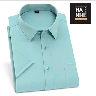 Áo sơ mi nam Big Size ngắn tay có túi, chất vải lụa mềm co dãn nhẹ, size lớn 100kg