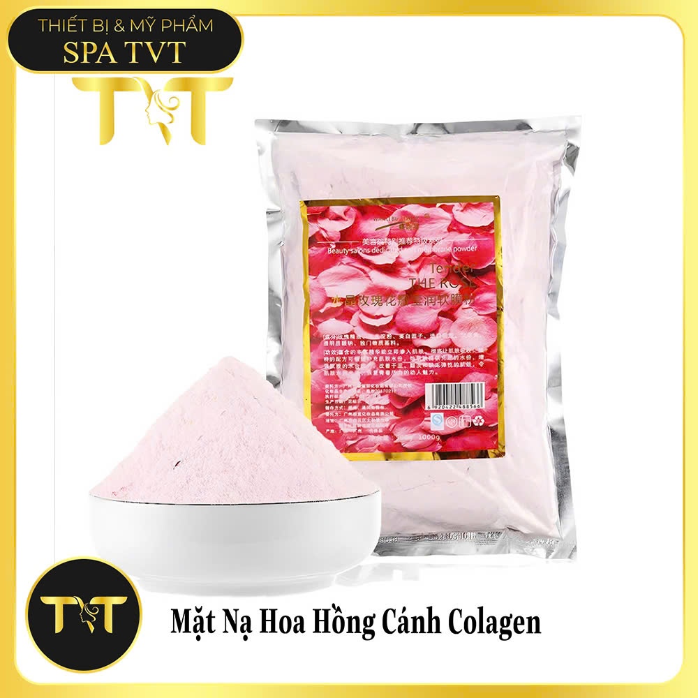 Mặt Nạ Hoa Hồng Collagen, Mặt Nạ Hoa Hồng Đỏ Dưỡng Ẩm, Làm Sáng Da, Se Khít Lỗ Chân Lông