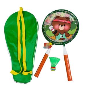 Bộ vợt cầu lông trẻ em tặng kèm 1 quả cầu 1 quả bóng hàng loại đẹp chắc chắc HT Toys