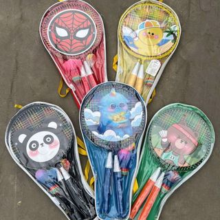Bộ vợt cầu lông trẻ em tặng kèm 1 quả cầu 1 quả bóng hàng loại đẹp chắc chắc HT Toys