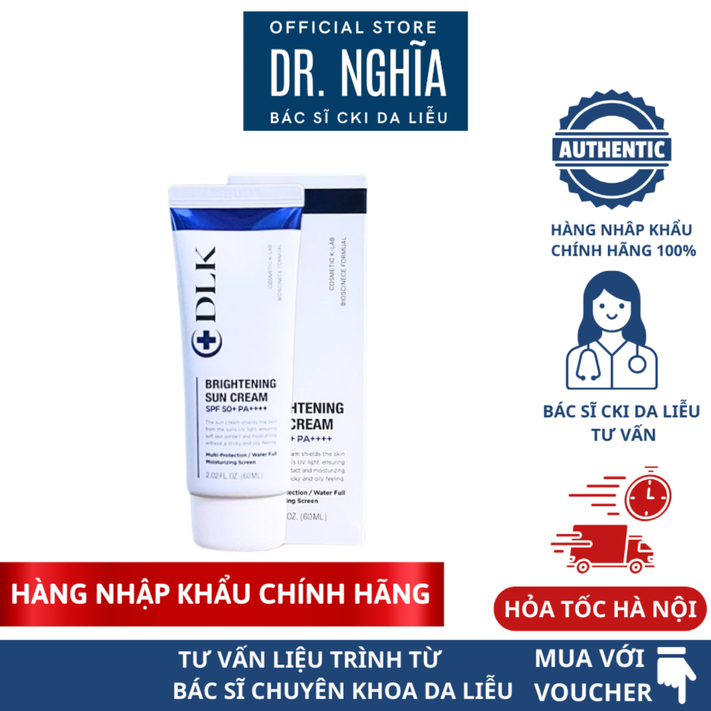 [CHÍNH HÃNG] Kem chống nắng nâng tông da DLK Brightening Sun Cream SPF ...