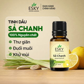 [TẶNG ĐÁ KHUẾCH TÁN] Combo CALM Tinh Dầu Nguyên Chất ESKY AROMA GARDEN Tập Trung Thư Giãn Đuổi Muỗi 3x10ml