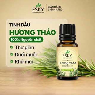 [TẶNG ĐÁ KHUẾCH TÁN] Combo CALM Tinh Dầu Nguyên Chất ESKY AROMA GARDEN Tập Trung Thư Giãn Đuổi Muỗi 3x10ml