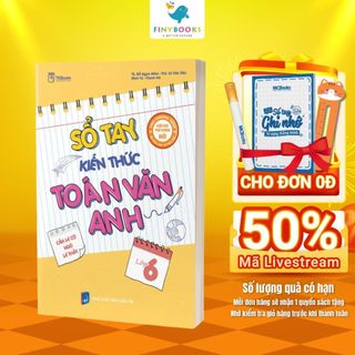 Sách - Sổ tay kiến thức Toán – Văn – Anh Lớp 6