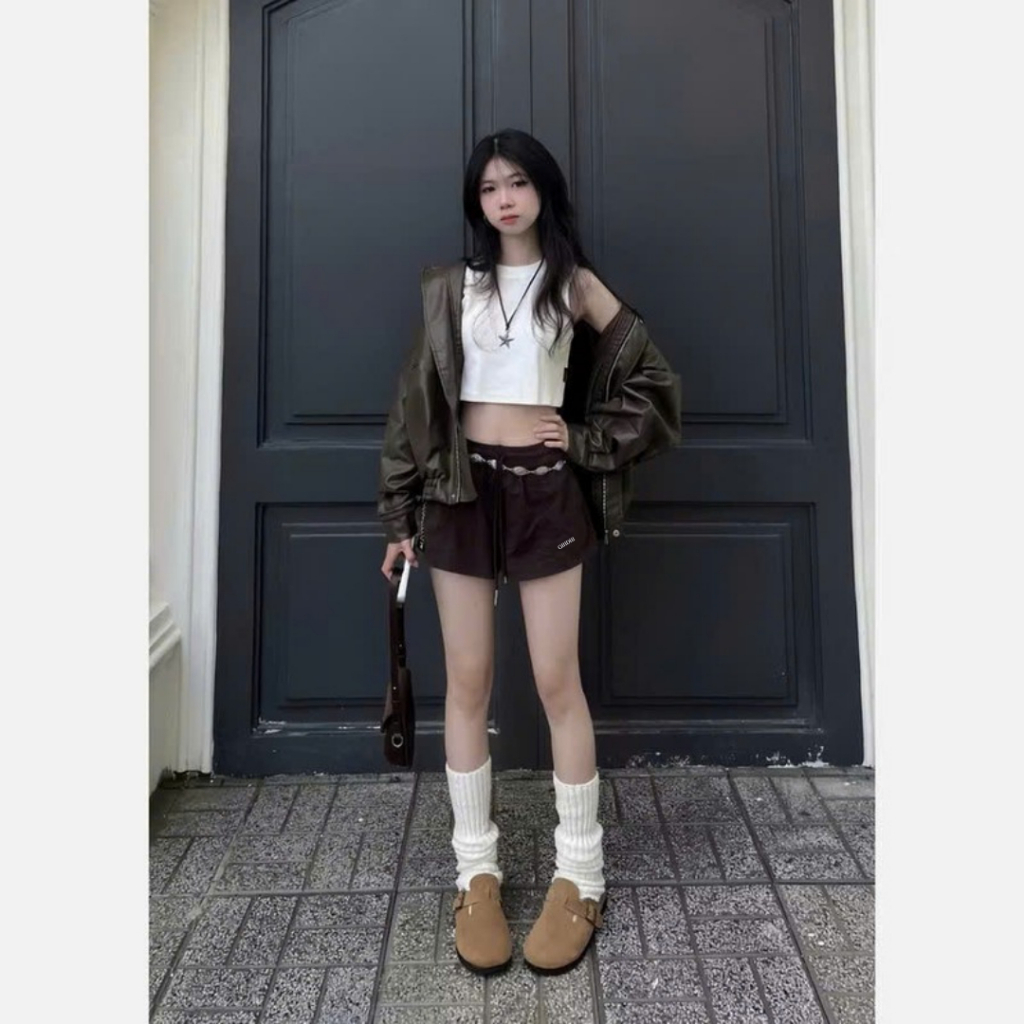 Quần đùi nữ, quần short thêu chữ chất kaki mềm mịn thoáng mát chuẩn form, quần mùa hè short Hàn 009 | BigBuy360 - bigbuy360.vn