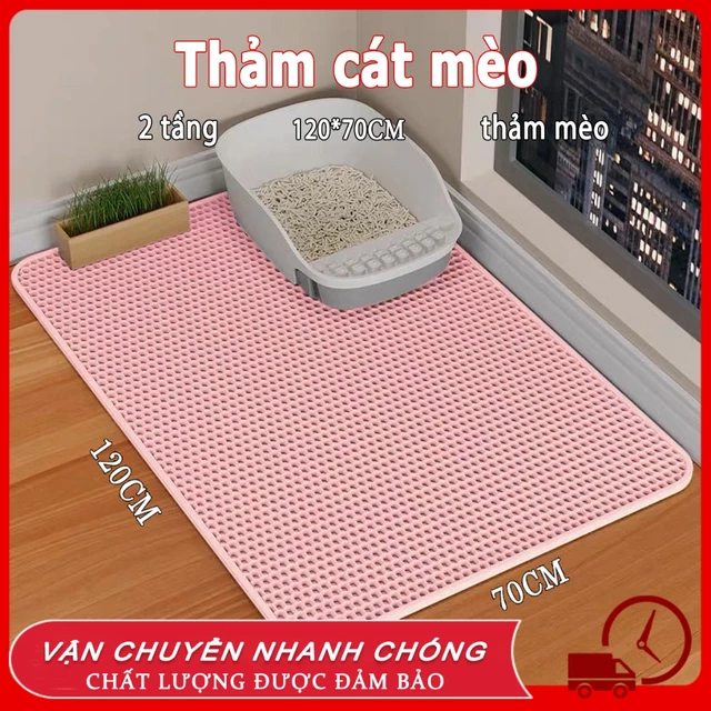 【120CM】thảm mèo thảm hứng cát mèo thảm cát cho mèo Kích thước lớn thảm lót cát đi vệ sinh cho mèo thảm lót cát cho mèo