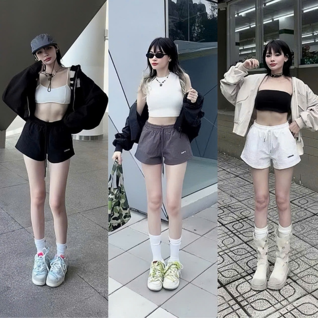 Quần đùi nữ, quần short thêu chữ chất kaki mềm mịn thoáng mát chuẩn form, quần mùa hè short Hàn 009 | BigBuy360 - bigbuy360.vn
