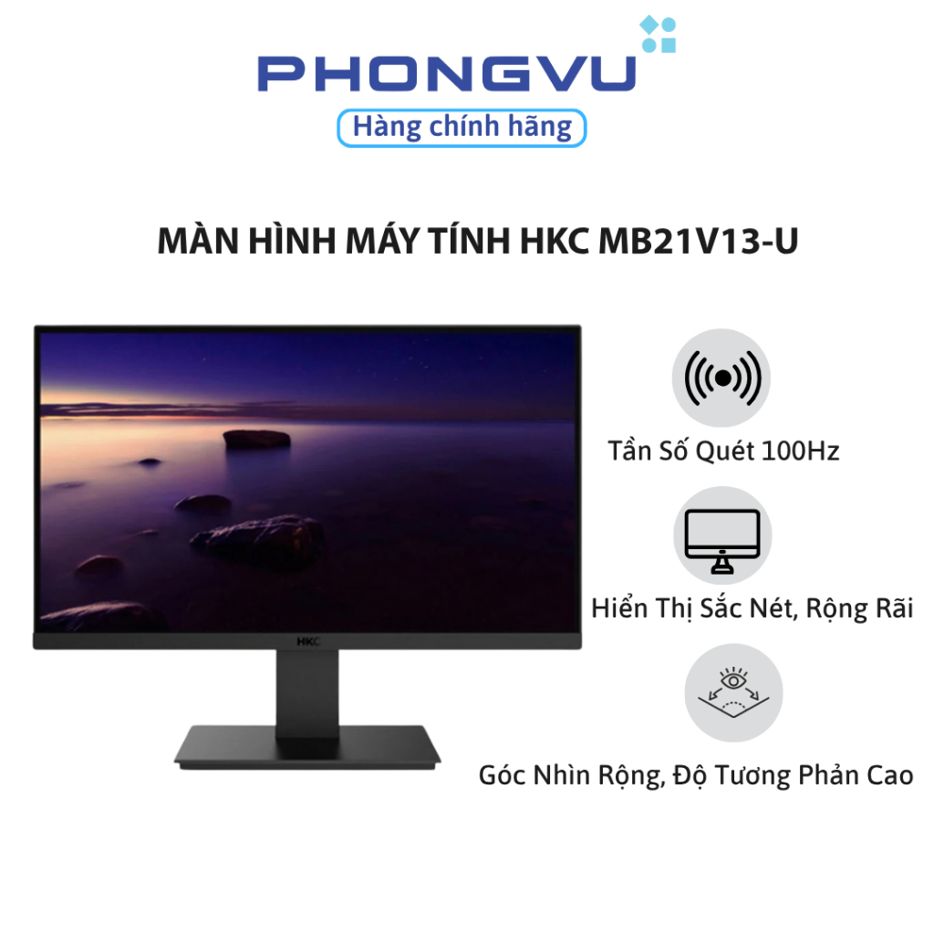 Màn Hình Máy Tính HKC MB21V13-U 21.45 inch Full HD – Tấm Nền VA, Tần Số Quét 100Hz, Phản Hồi 7ms – Bảo Hành 24 Tháng | BigBuy360 - bigbuy360.vn
