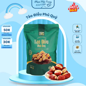 Táo Điều Phú Quý gói 300g size to, táo đổ giúp cải thiện hệ tiêu hóa và hạt điều hỗ trợ tốt cho tim mạch Phạm Mộc Trang