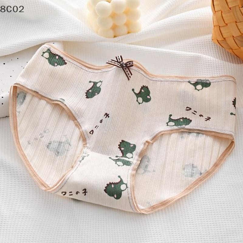 Sét 10 Quần Lót Nữ Cotton tăm mềm cute , co giãn 4 chiều viền ren hàng cao cấp 051