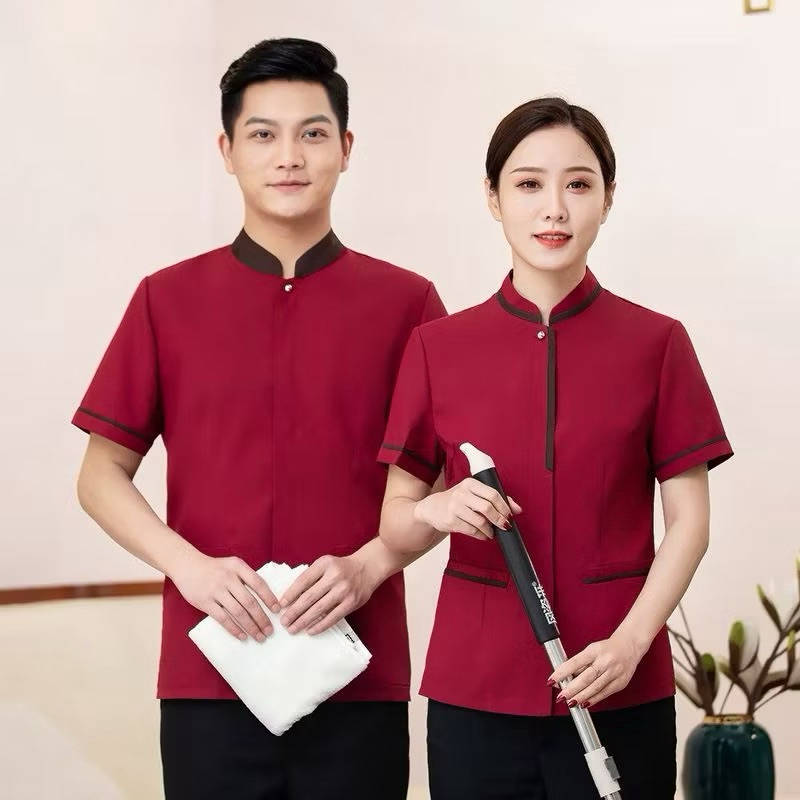 Đồng Phục phòng buồng<Nữ>,spa,thẩm mỹ viện chất liệu cotton lạnh mát, thấm hút