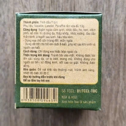 Cao dầu tràm Hồng Đức 10g