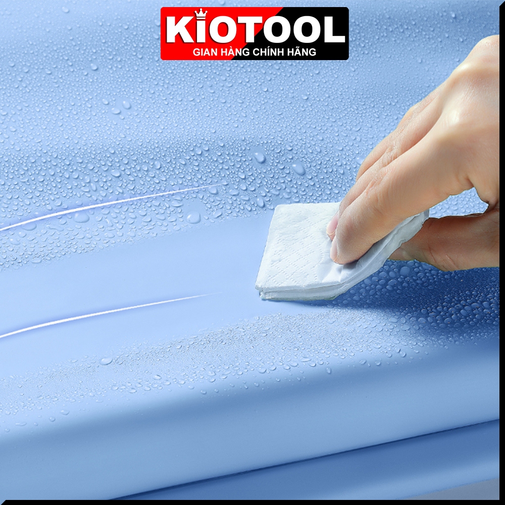 Áo mưa đi xe máy Kiotool che phủ toàn thân vành đôi chắn nước, dễ dàng sử dụng điện thoại