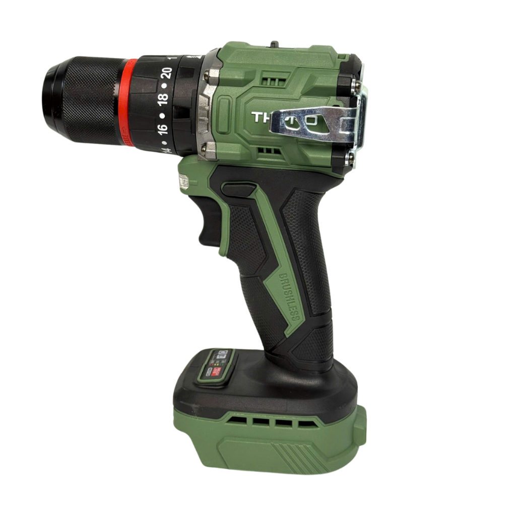 Combo Máy Cắt THPRO TH-8100, Máy Khoan Pin 3 Chức Năng THPRO TH13 Xanh 13ly Động Cơ Không Chổi Than Chân Pin Phổ Thông