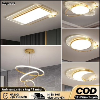【COD】Đèn trần phòng khách Đèn 3 chế độ màu đèn kèm điều khiển từ xa