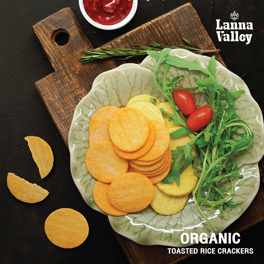 Bánh Gạo Hữu Cơ Lanna Valley Organic Rice Cracker 100g