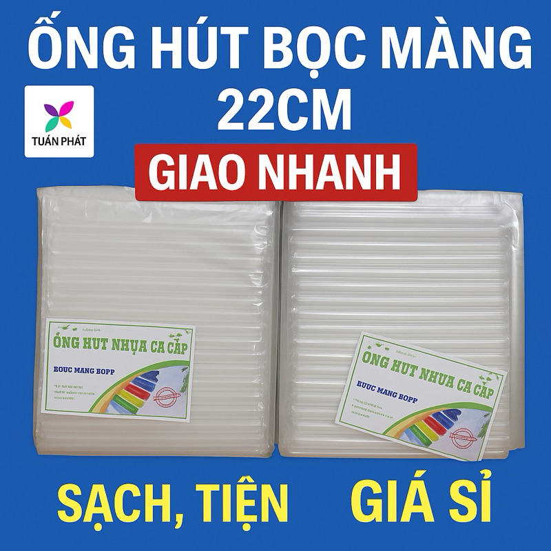 ỐNG HÚT NHỰA 22CM – AN TOÀN – SẠCH SẼ – GIÁ SỈ