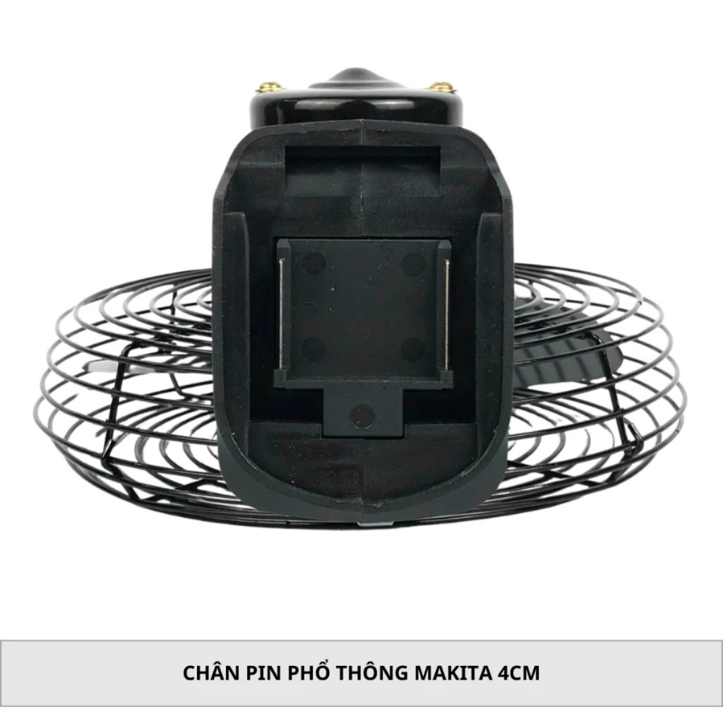 Combo Bộ Quạt 8inch Pin 15Cell Lồng Sắt, Cánh Sắt, 2 Chế Độ Gió - Quạt Tích Điện Nhỏ Gọn Rất Mát