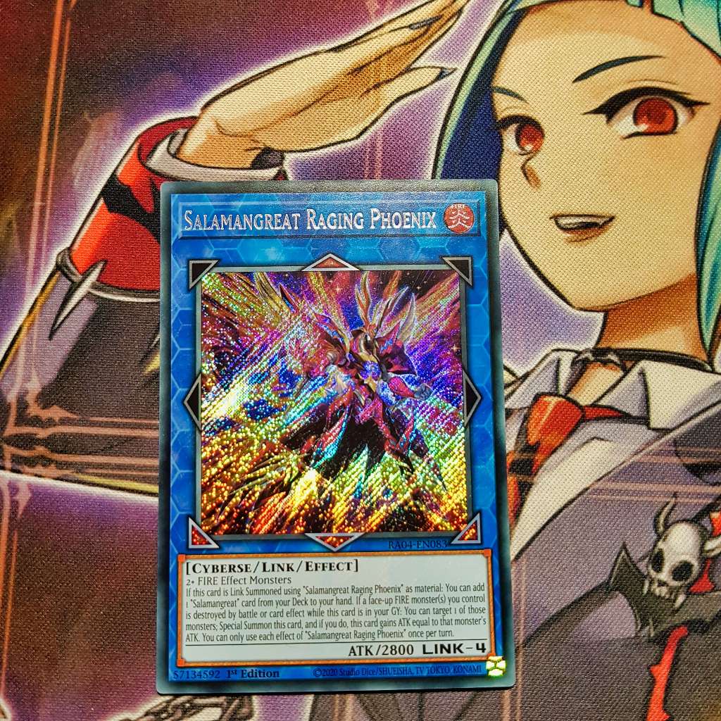 Thẻ bài Yugioh chính hãng | Salamangreat Raging Phoenix | RA04 Secret ...