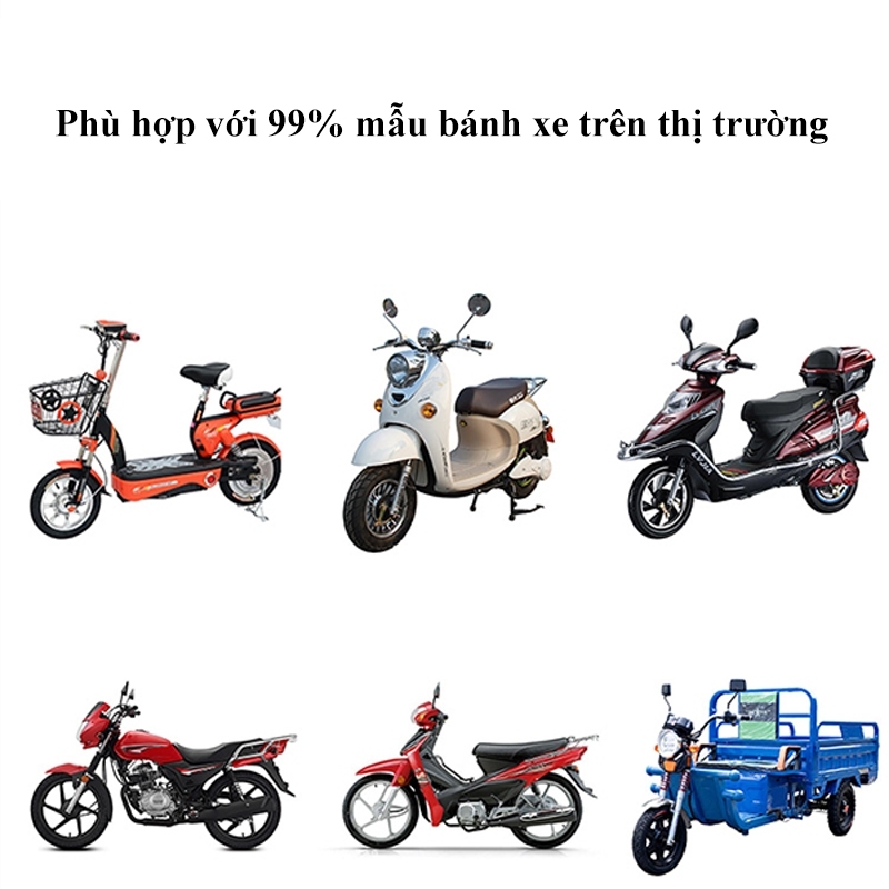 Bánh Xe Cứu Hộ Xe Máy Bánh Xe Trợ Lực Đẩy Xe Máy Thủng Xăm, Thủng Lốp, Xì Hơi, Bể Bán Phòng Khi Bánh Xẹp