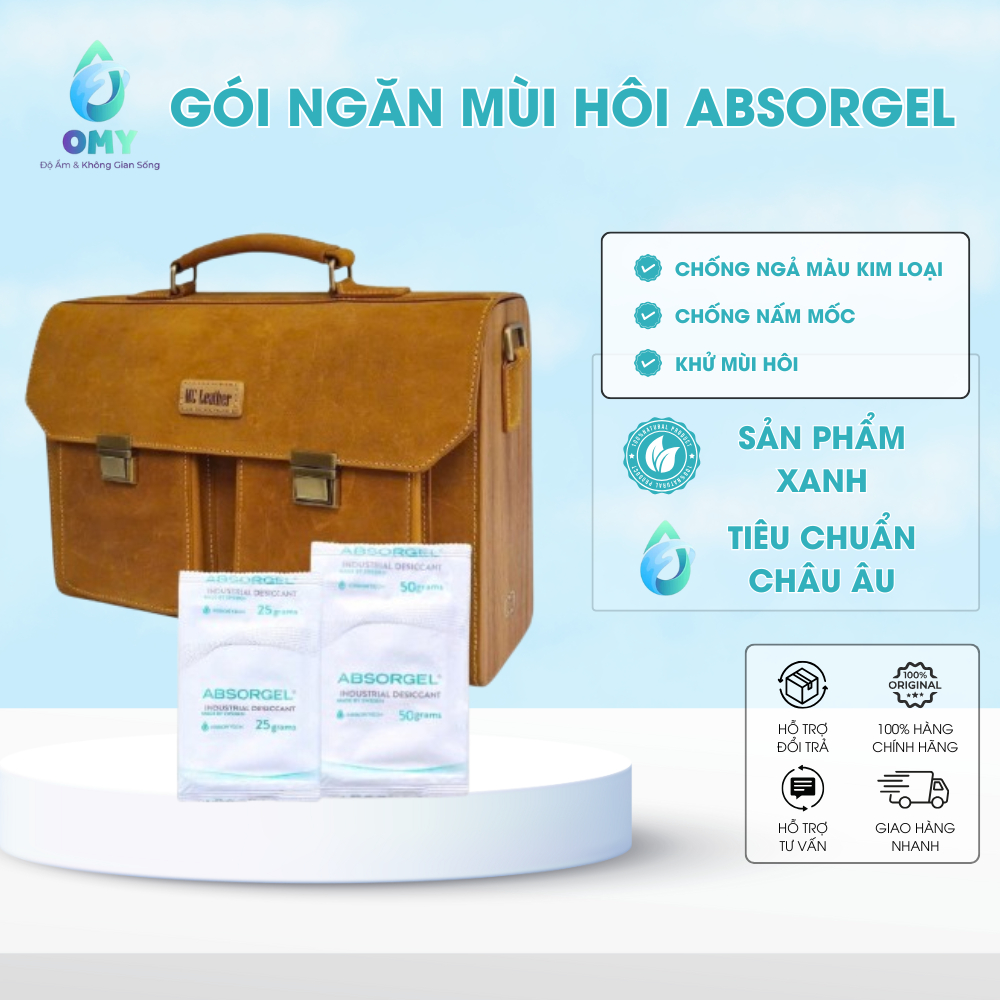 Gói ngăn mùi hôi Absorgel chống ngả màu kìm loại móc khóa công cụ dụng cụ
