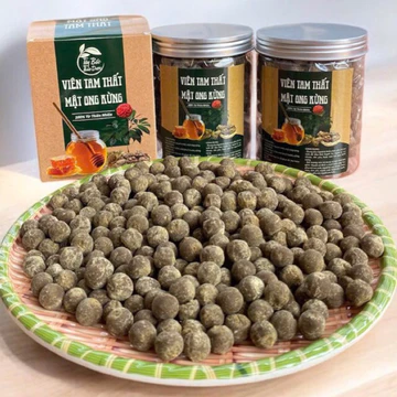 Viên bột tam thất mật ong rừng (hộp 500gr), kết hợp từ tự nhiên