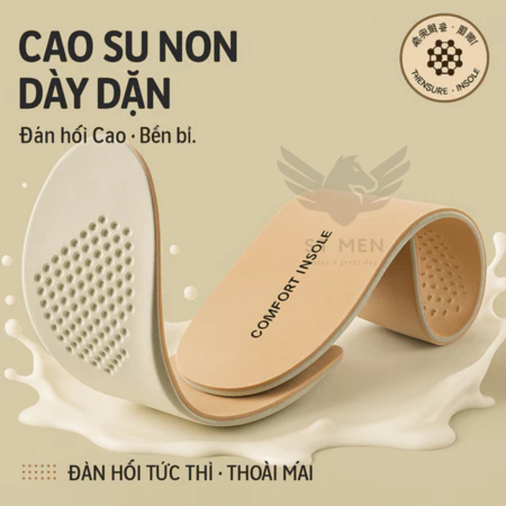 Super Lót Giày Da Nguyên Miếng, Siêu Êm, Chống Sốc