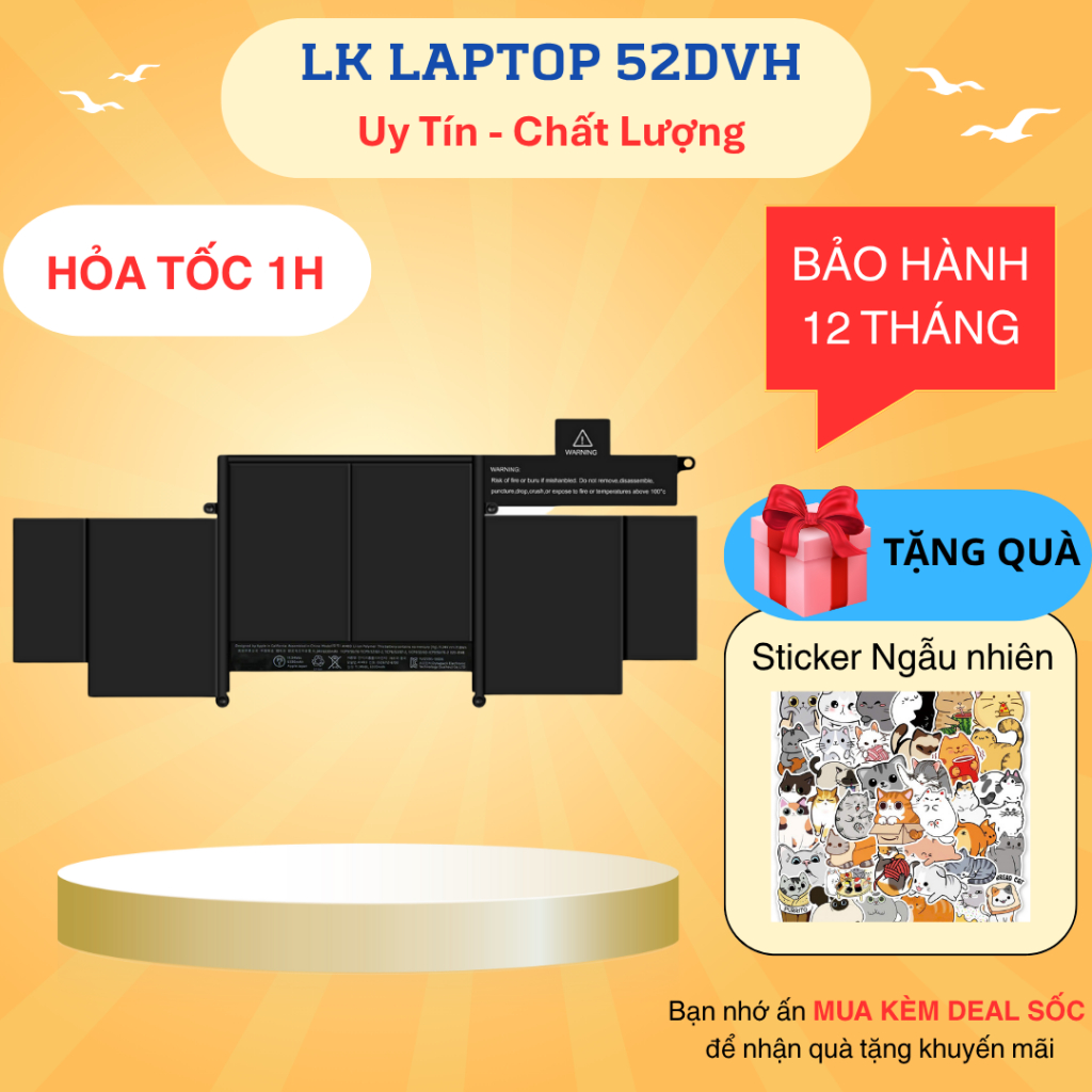 PIN LAPTOP A1582 Pro 13 Inch Retina A1502 A1582 2015 New 100%