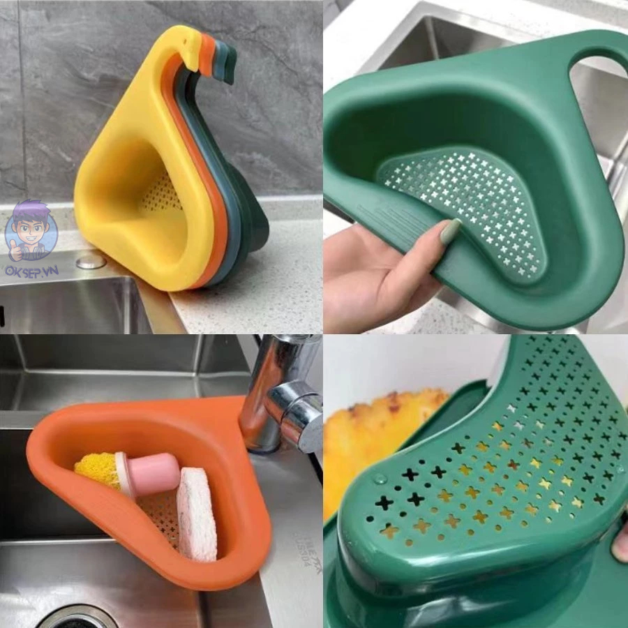 Khay Lọc Rác Thiên Nga Gắn Bồn Rửa Chén – Dụng Cụ Lọc Rác Gắn Bồn Rửa Bát Thiên Nga Có Lỗ Thoát Nước Tiện Dụng Gọn Gàng