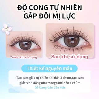Lông mi giả Anjosirma dưới ngọn lửa nhỏ phân đoạn tự nhiên Stalk trong suốt siêu mềm