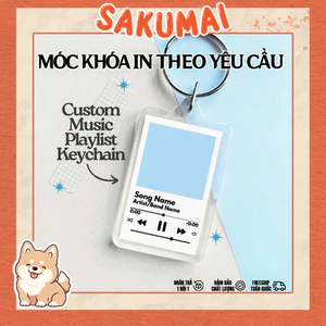 Móc Khoá Spotify, Móc Khoá In Theo Yêu Cầu Quét Trực Tiếp Ra Nhạc Chất Liệu Acrylic In 2 Mặt Hỗ Trợ Thiết Kế - SakuMai