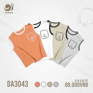 Áo ba lỗ, sát nách bé trai Dokma DA2218 DA2661 DA3043 DA3044 DA1347