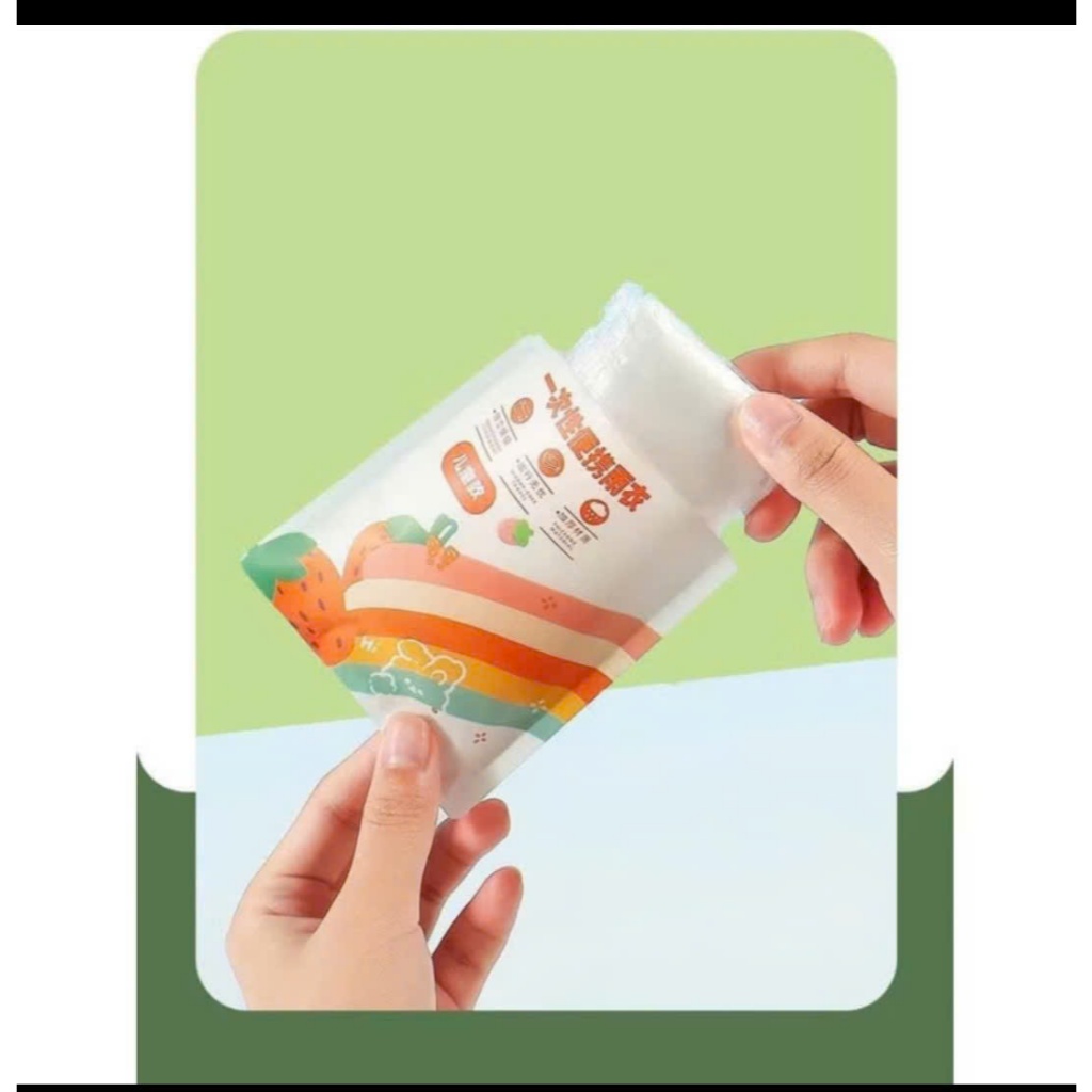 set 7 áo mưa mặc 1 lần cho bé nhỏ gọn tiện lợi