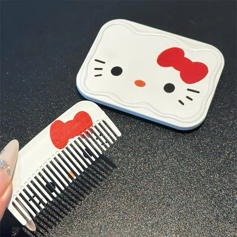 Set gương kèm lược và dây chun buộc tóc hello kitty siêu xinh