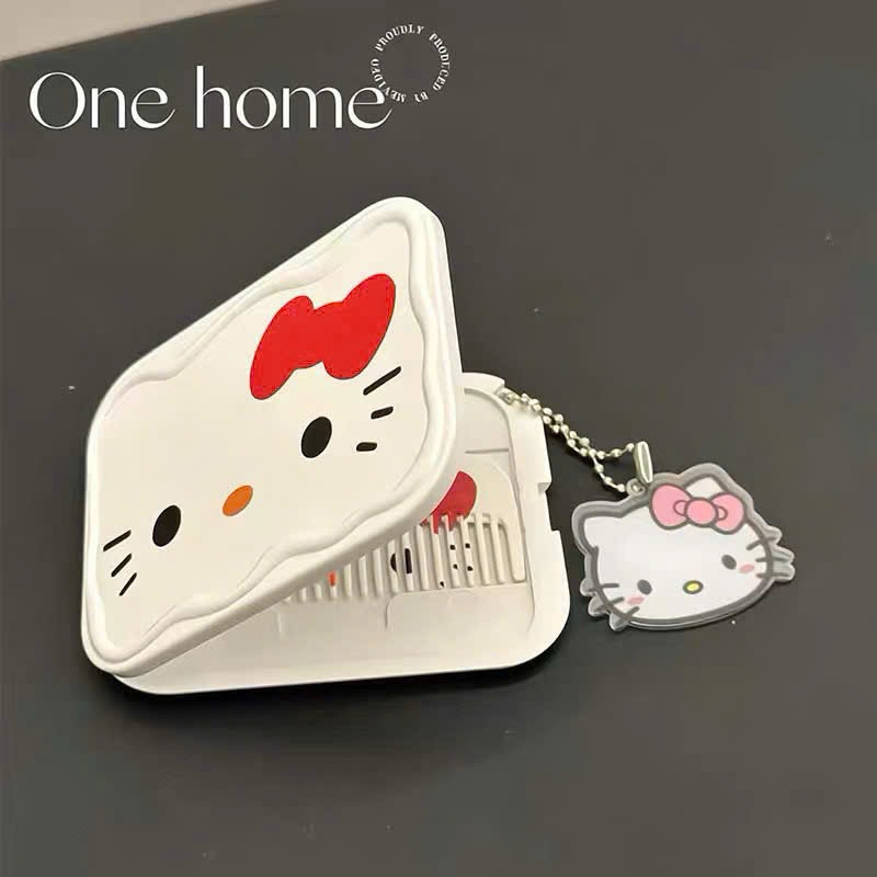 Set gương kèm lược và dây chun buộc tóc hello kitty siêu xinh