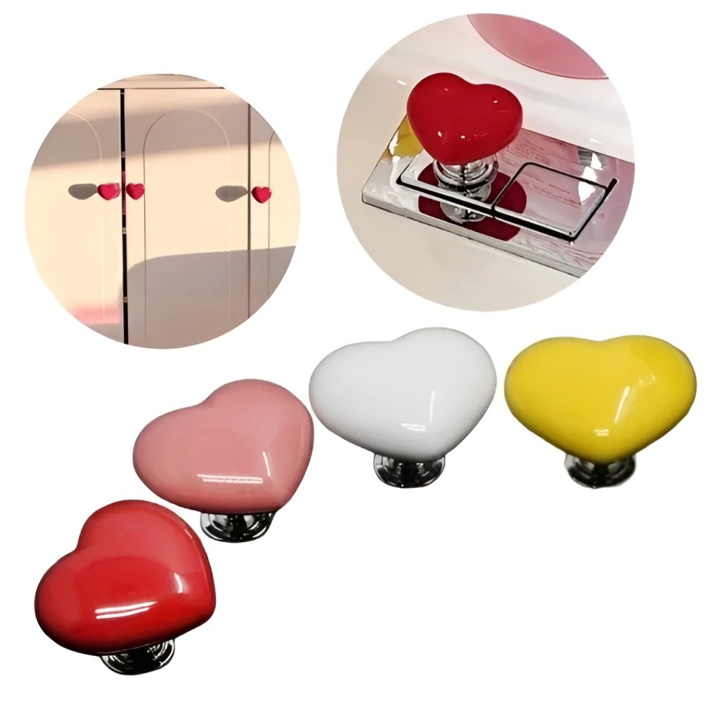 Mua 10 tặng 1 Set Nút Nhấn Bồn Cầu Hình Trái Tim – Nút Bấm Bồn Cầu – Nút Ấn Bồn Cầu – Phụ Kiện Bồn Cầu – Tay Nắm Cửa