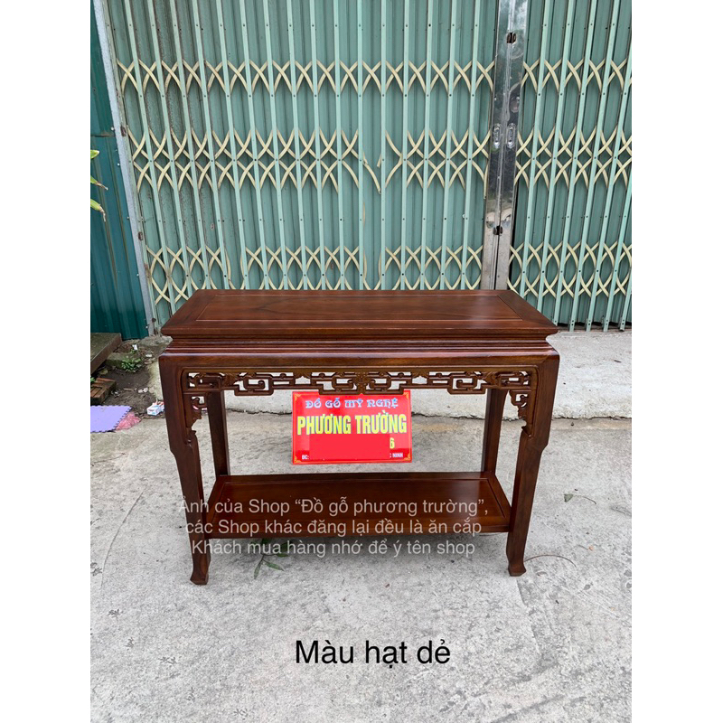 bàn trung đường ngang 1m sâu 40 Cao 80 gỗ lim nhiều tông màu cho khách hàng lựa chọn