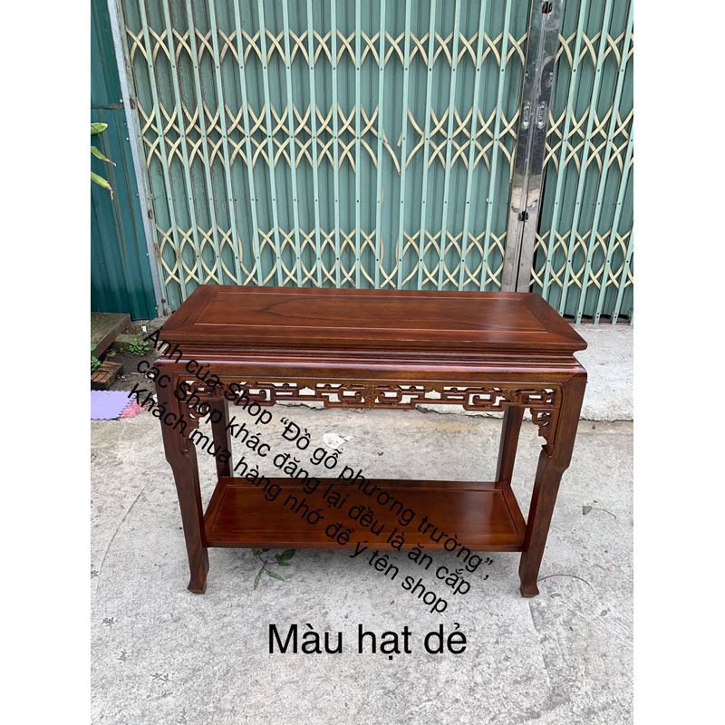 bàn trung đường ngang 1m sâu 40 Cao 80 gỗ lim nhiều tông màu cho khách hàng lựa chọn