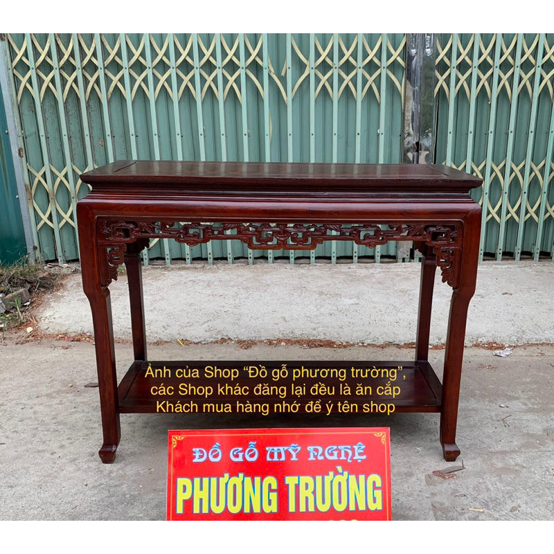 bàn trung đường ngang 1m sâu 40 Cao 80 gỗ lim nhiều tông màu cho khách hàng lựa chọn