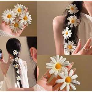 Set 8c kẹp tóc mô hình hoa cúc hoạ mi