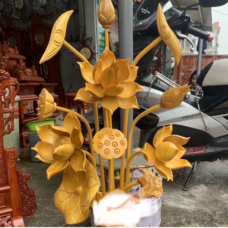 bộ hoa gỗ sữa 11 cành